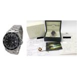 Rolex Oyster Perpetual Date Submariner stainless steel gentleman's bracelet watch, ref. 16610T,