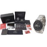 Omega Speedmaster 'Apollo 11 40th Anniversary Moon Landing' chronograph stainless steel gentleman'