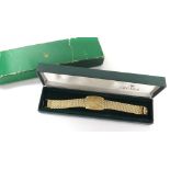 Rolex Geneve 14ct gentleman's dress bracelet watch, circa 1974, oval champagne dial with Rolex