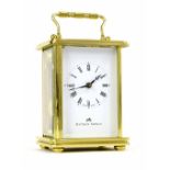 Matthew Norman brass cased carriage clock timepiece, 5.5" high