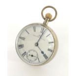 Waltham desk ball clock watch, the movement signed American Waltham, U.S.A. Traveler, no.