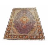 Fine Persian Tabriz rug, 60" x 40" approx