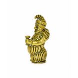 Mr Punch novelty brass vesta case, 2.25"