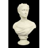 Copeland Parian bust of Louise after Mary Thornycroft, inscribed 'Art Union of London April 1871