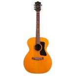 Aria John Pearce Folk Model 3100 acoustic guitar, ser. no. 1x7; in need of attention to the bridge/