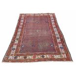 Antique Persian Farahan rug, 80" x 50" approx