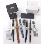 Selection of mechanical and quartz wristwatches to include Timex (box), Rotary (box), Lorus Sports