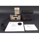 Leica Minilux Zoom camera, with flash, in original case, with instruction booklets and a spare