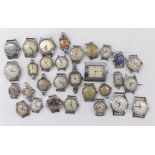 Quantity of principally stainless steel ladies wristwatches for repair to include Ingersoll,