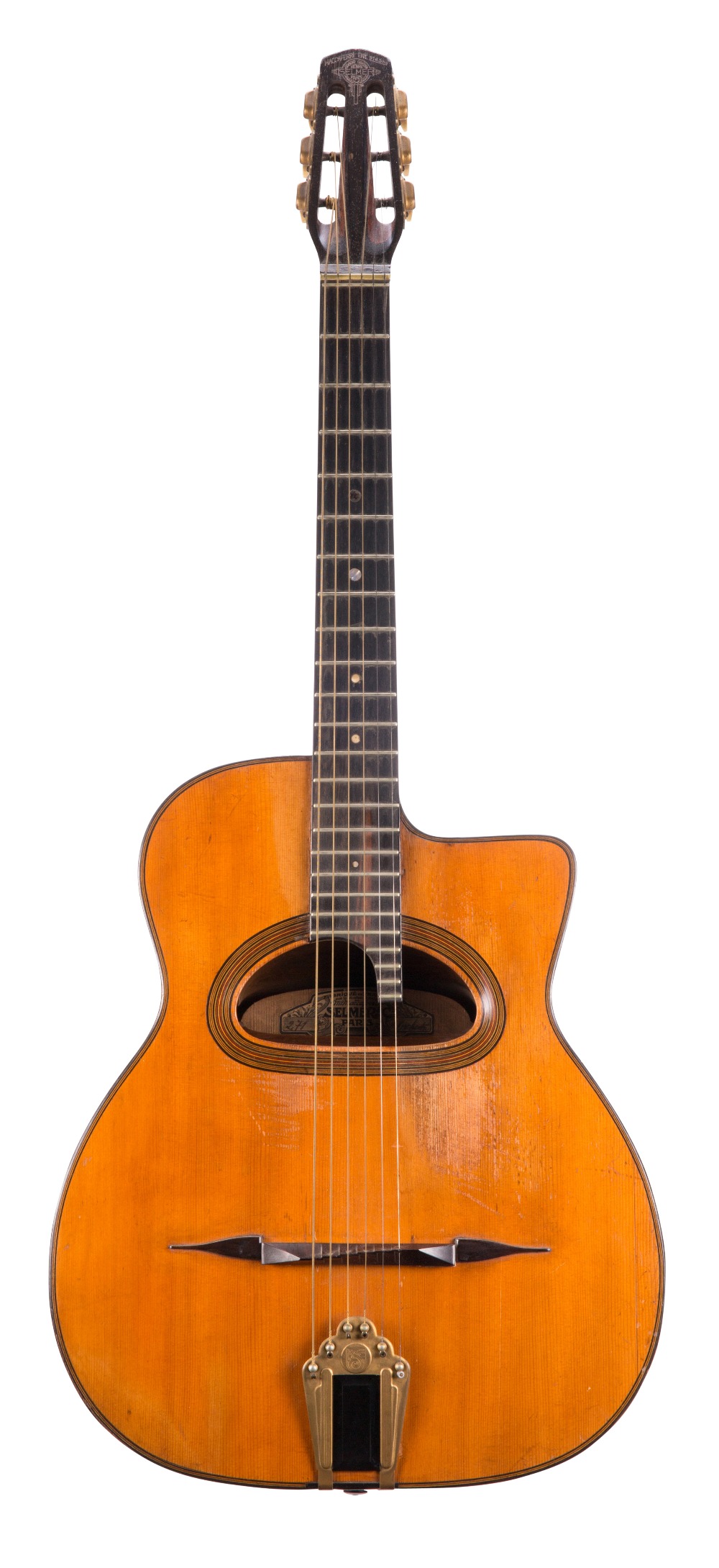 1933 Selmer Maccaferri Orchestra model acoustic jazz guitar, ser. no. 271, bearing Maccaferri Patent
