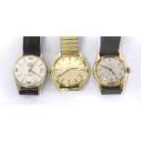 Buler Goldenhawk gold plated and stainless steel gentleman's wristwatch, ref. 1233, silvered dial