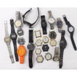 Selection of gentleman's quartz wristwatches to include Casio, Sekonda, Lorus, Pulsar (sold as seen,