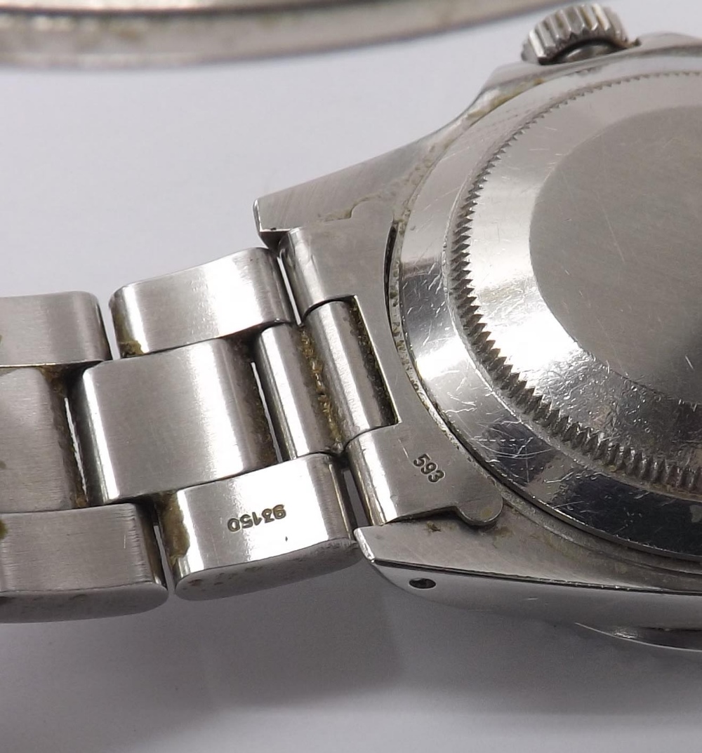 Rolex Oyster Perpetual Date Submariner stainless steel gentleman's bracelet watch ref. 168000, circa - Image 7 of 10