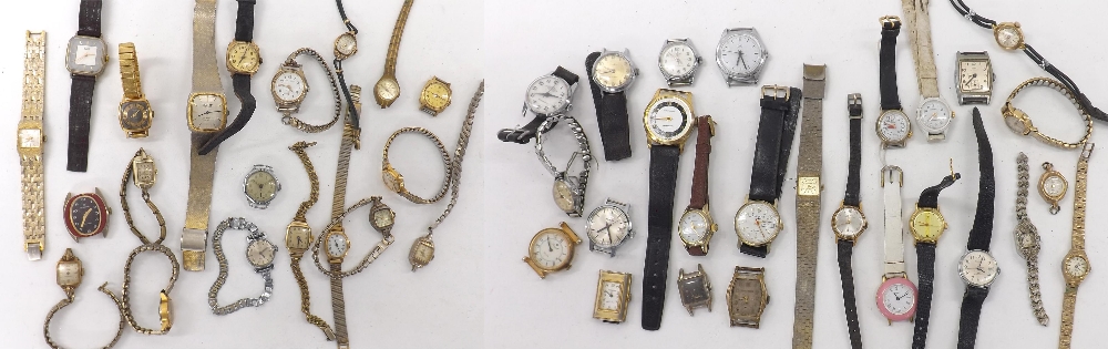 Quantity of ladies wristwatches to include Ruhla, Nivada, Avia, Timex, Lucerne, Newmark, Santima,