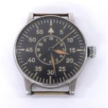 Rare WWII German Military Luftwaffe B.UHR A. Navigators Observation watch by A. Lange & Sohne,