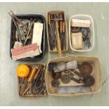 Quantity of various tools from a watchmakers workshop