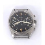 CWC British Military R.A.F. issue chronograph stainless steel gentleman's wristwatch, signed