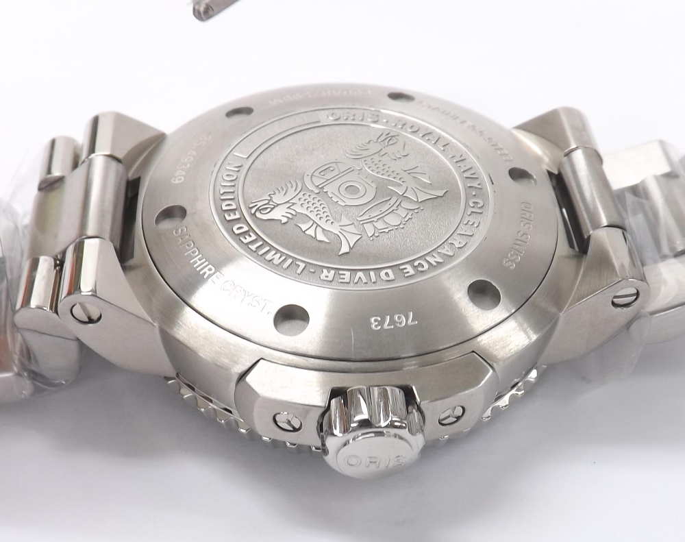 Oris Royal Navy Clearance Diver automatic stainless steel gentleman's bracelet watch, ref. 7673, - Image 3 of 3