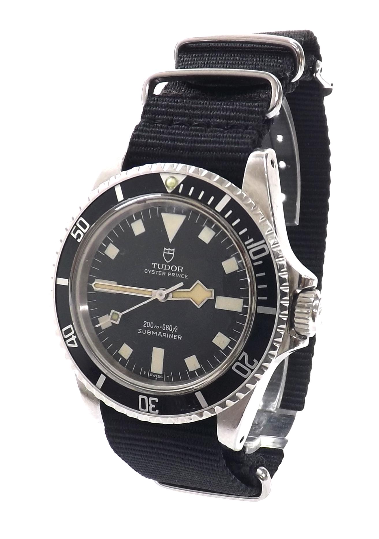 Rare Tudor Oyster Prince Submariner 'Marine Nationale' stainless steel gentleman's wristwatch, - Image 2 of 5