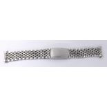 Omega beads of rice stainless steel bracelet, ref. 1036, with 511 end links, 6.25''/6.5'' long