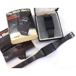 Two Sinclair 'The Black Watch' Electronic Digital wristwatches (box with outer sleeve, instruction