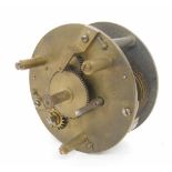 Good small single fusee mantel clock movement, 3.5" diameter