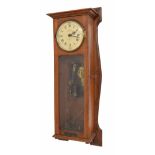 Rare Silent Electric Clock Co electric wall clock, the 6" cream dial signed Silent Electric Clock