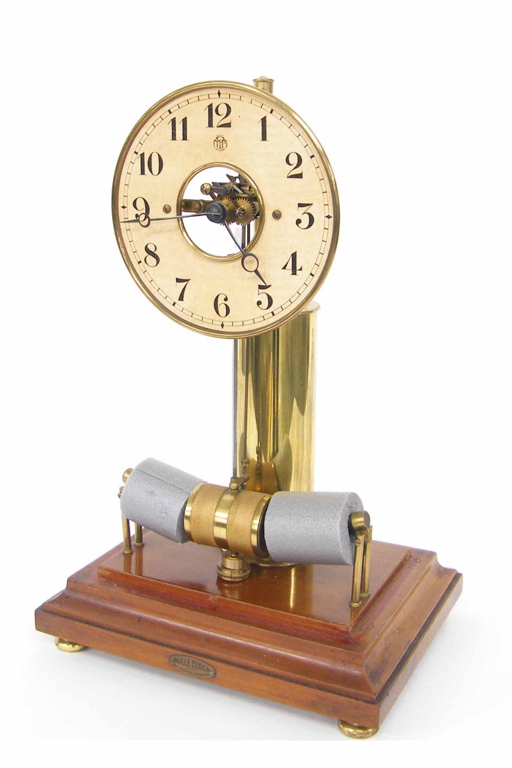 Electric mantel clock, the 8.25" cream dial bearing the maker's logo MFB Patent, Bte S.G.D.G., - Image 3 of 3