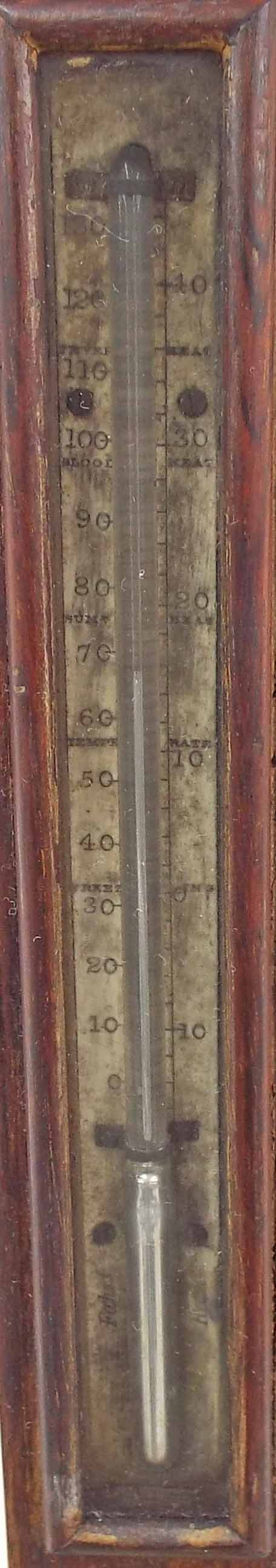 Good Scottish mahogany ship's stick barometer, signed William D. Hart Edinburgh on an arched plate - Image 3 of 3