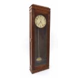 Large electric wall clock, the 12" cream dial signed International Time Recording. Co. Limited,