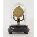 Bulle Clockette electric mantel clock, the 3.5" brass dial signed Bulle Clockette, Brevete S.G.D.