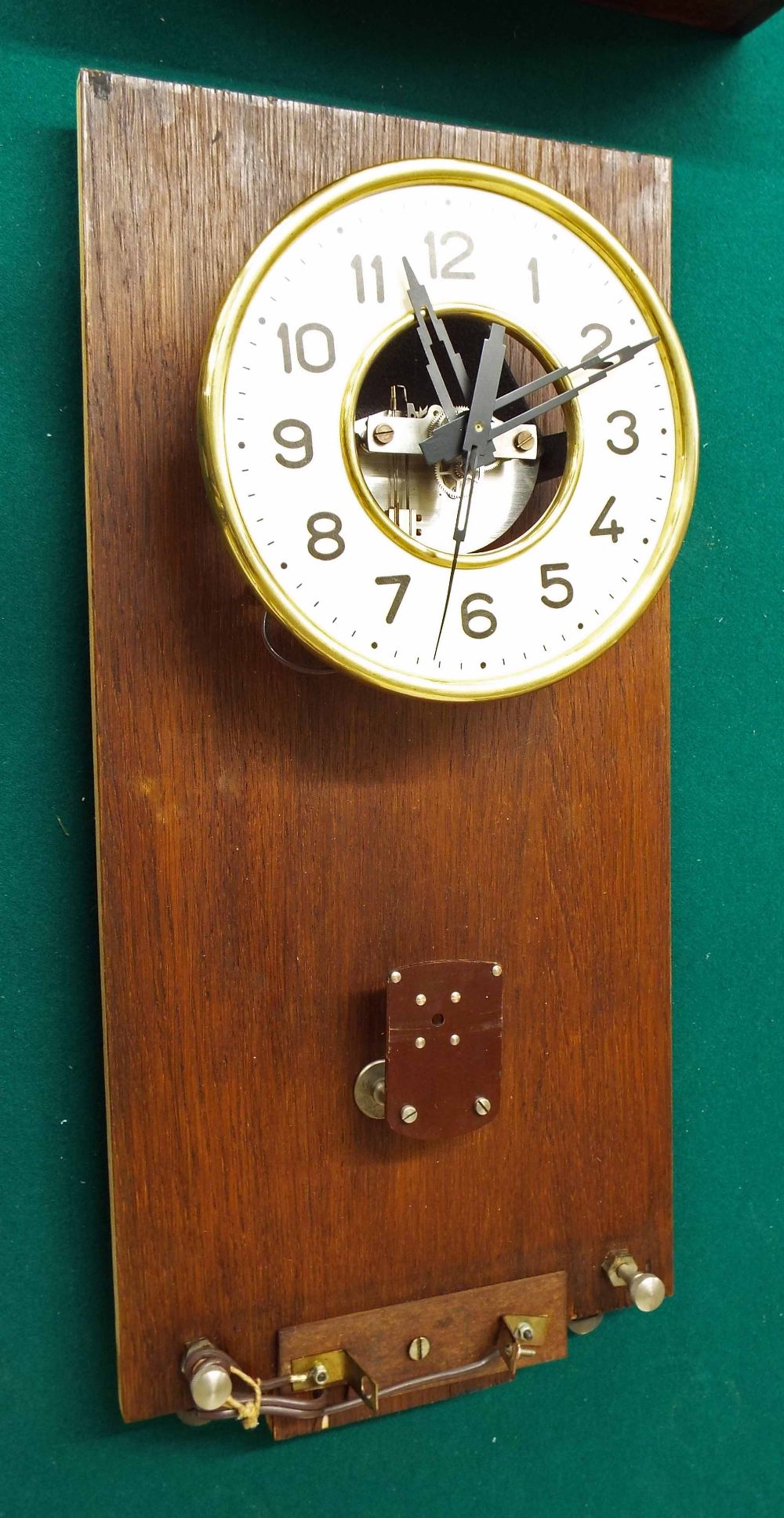Good electric clock in the manner of Cluse, the 6.5" cream dial enclosing a skeletonised centre with - Image 3 of 6