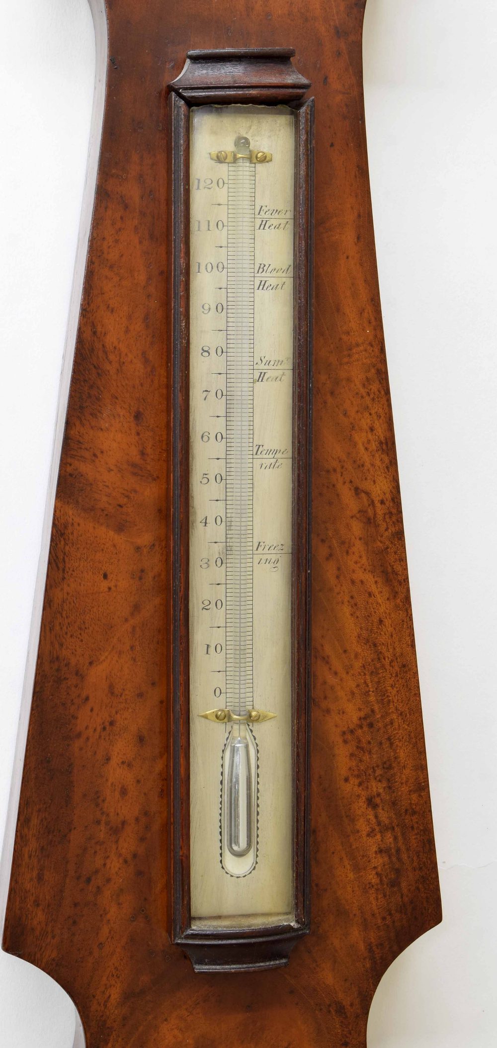 Mahogany four glass banjo barometer signed Jno Sowter, Oxford on the silvered level plate, with - Image 2 of 3
