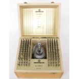 Good Bergeon no. 5285D staking set, contained within a fitted light wood box