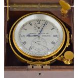 Marine chronometer, the 4" silvered dial signed Thomas Mercer Ltd, St. Albans, England no. 19247,