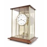 London Stereoscopic Co electric mantel clock, the 4.75" white dial signed London Stereoscopic Co,