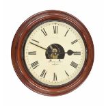 Eureka Clock Co. Ltd electric wall clock, the 13" chapter ring inscribed Eureka Clock Co. Ltd,