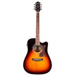 Epiphone Masterbilt DR-500MCE/VS electro-acoustic guitar, ser. no. 13xxxxxx42; Back and sides: