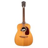 Frank Allen (The Searchers) - 1960s Harmony Sovereign acoustic guitar, made in USA; Back and