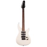 Vox M Series White Shadow electric guitar; Finish: white; Fretboard: rosewood; Frets: good;