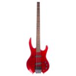 Hohner Professional The Jack Bass Custom bass guitar, ser. no. 90xxx46; Finish: metallic red;