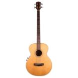 Frank Allen (The Searchers) - Academy AB-900E electro-acoustic bass guitar, made in Korea; Back