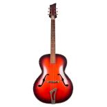 Frank Allen (The Searchers) - 1950s Antoria acoustic archtop guitar; Finish: red/black burst with