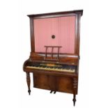 Cabinet piano by John Broadwood & Sons, London, circa 1835, the case of mahogany with beaded