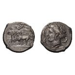 Sicily, Panormus. Siculo-Punic.. Tetradrachm.