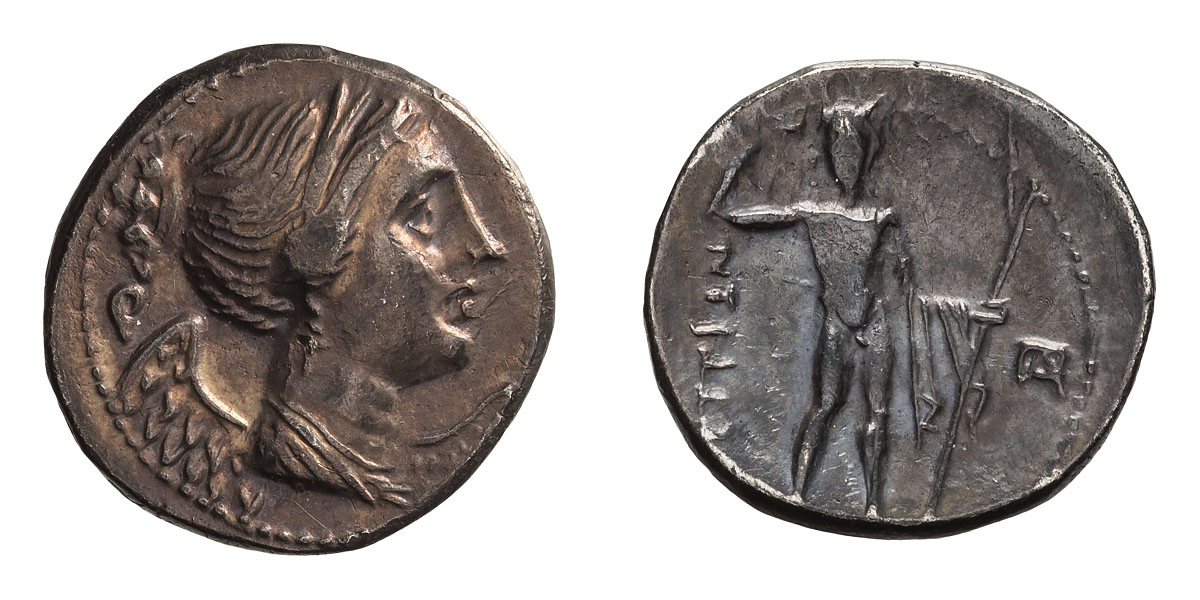 Bruttium, Brettian League. Drachm.