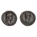 Caligula and Germanicus. Denarius.