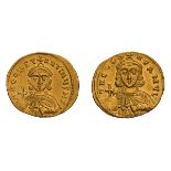 Leo III and Constantine V. Solidus.