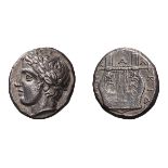 Chalcidian District, Olynthus. Tetradrachm.