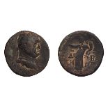 Vespasian, struck under Agrippa II. AE 28.